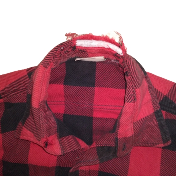 5 Brother Vintage Heavyweight Flannel Plaid Shirt Size Tallman Large - Picture 5 of 6